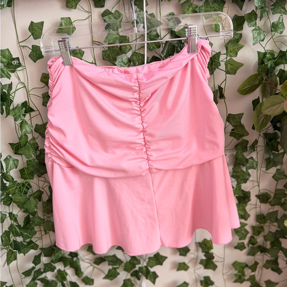 Pink Ruched Tank Top - Picture 3 of 3